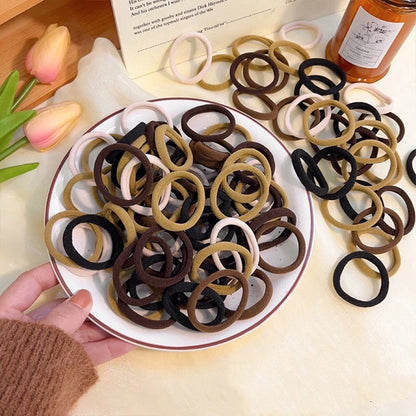 20/50/100pcs Four seasons Elastic Hair Bands Girls 4CM Sweets Scrunchie Rubber Band Hair Ties Clips Headband Hair Accessorie…