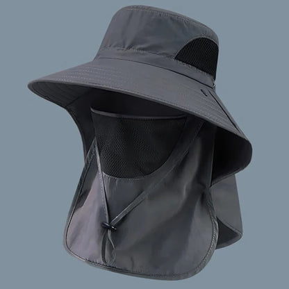 Summer Sun Hats UV Protection Outdoor Hunting Fishing Cap For Men Women Hiking Camping Visor Bucket Hat Neck Flap Fisherman…