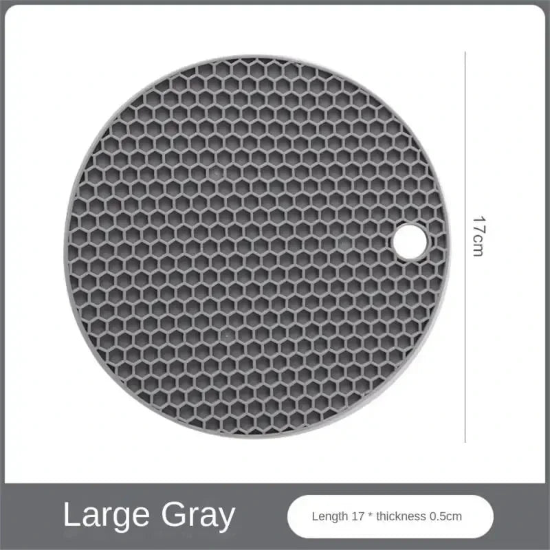 Table mat tool multifunctional kitchen silicone tableware mat, round anti slip coffee cup coaster, pot holder - image 11