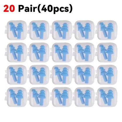 25/1Pair Ear Plugs Sleeping Noise Cancelling Reusable Silicone Sound Block Earplugs Summer Waterproof Swimming Ear Plug With…