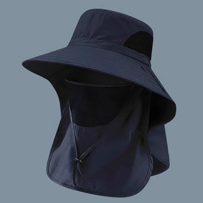 Summer Sun Hats UV Protection Outdoor Hunting Fishing Cap For Men Women Hiking Camping Visor Bucket Hat Neck Flap Fisherman…