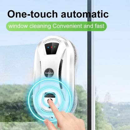PuRuiKai Ultra Thin Robot Vacuum Cleaner Window Cleaning Robot Window Cleaner Electric Glass Remote Control for Home - image…