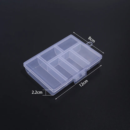 1 Pc Plastic Jewelry Box 5-28 Compartment Slot Organizer Storage Beads Container Adjustable Jewelry Storage Box Rectangle Ca…