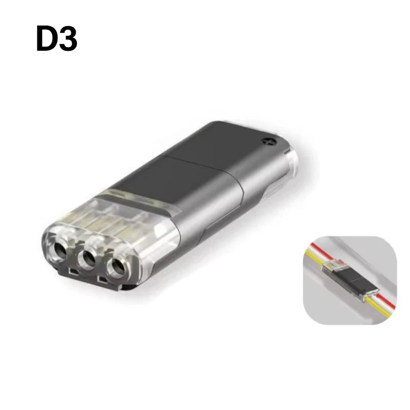 Electric Wire Connector No Strip Quick Dual Line Cable Interconnection Detachable Automotive Terminal Plug Universal Quality…