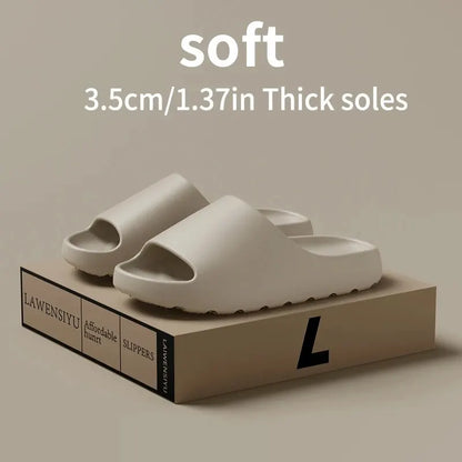 Coconut Slippers Feel like Stepping on Clouds Thick-soled Sandals Summer New Non-slip Wearing Sandals（Shoebox not included）…