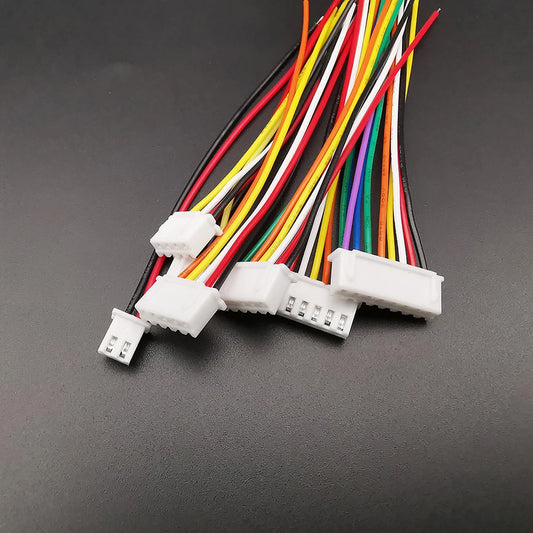 5Sets JST XH2.54 XH 2.54mm Wire Cable Connector 2/3/4/5/6/7/8 Pin Male and Female Plug Socket 10cm 20cm Wire Length 26AWG -…