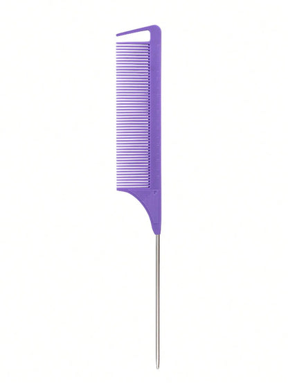 stainless steel pointed tail hair, hair comb hair brush salon hair styling tool hair comb, Special for real hair wigs - imag…