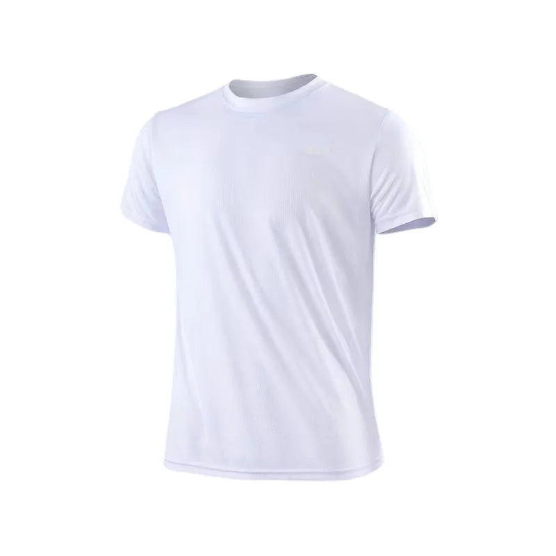 Men's Quick Dry Short Sleeve Gym Running Moisture Wicking Round Neck T-Shirt Training Exercise Gym Sport Shirt Tops Lightwei…