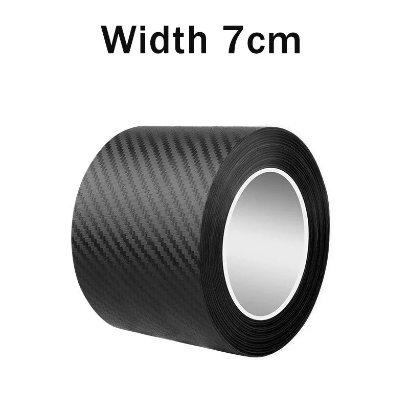 Nano Carbon Fiber Car Sticker Paste Protector Strip DIY Automotive Protective Film Auto Door Sill Side Mirror Anti Scratch T…