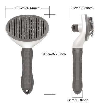 Pet Dog Brush Cat Comb Self Cleaning Pet Hair Remover Brush For Dogs Cats Grooming Tools Pets Dematting Comb Dogs Accessorie…