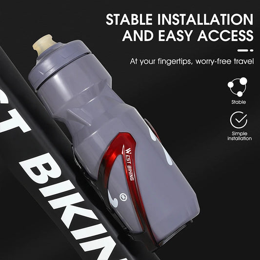 WEST BIKING Bicycle Water Bottle Cage Colorful Gradient Cycling Bottle Holder Ultralight MTB Road Bike Water Bottle Bracket…