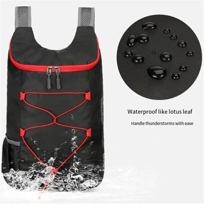 Multifunctional Outdoor Folding Backpack High Density Lightweight Waterproof Nylon Fabric Sports Bag for Camping Hiking Trav…