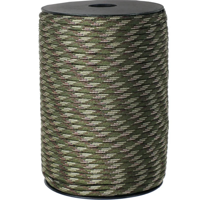 100M/50M 550 Military Standard 9-Core Paracord Rope 4mm Outdoor Parachute Cord Survival Umbrella Tent Lanyard Strap - image 5