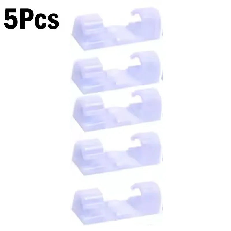 Cable Clips Organizer Drop Wire Holder Cord Management Self-Adhesive Cable Manager Fixed Clamp Wire Winder For Home Office C…