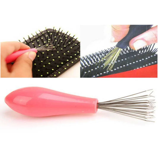 Comb Hair Brush Cleaner Plastic Handle Cleaning Brush Remover Embedded Beauty Tools Cleaning Products Cleaning Supplies - im…