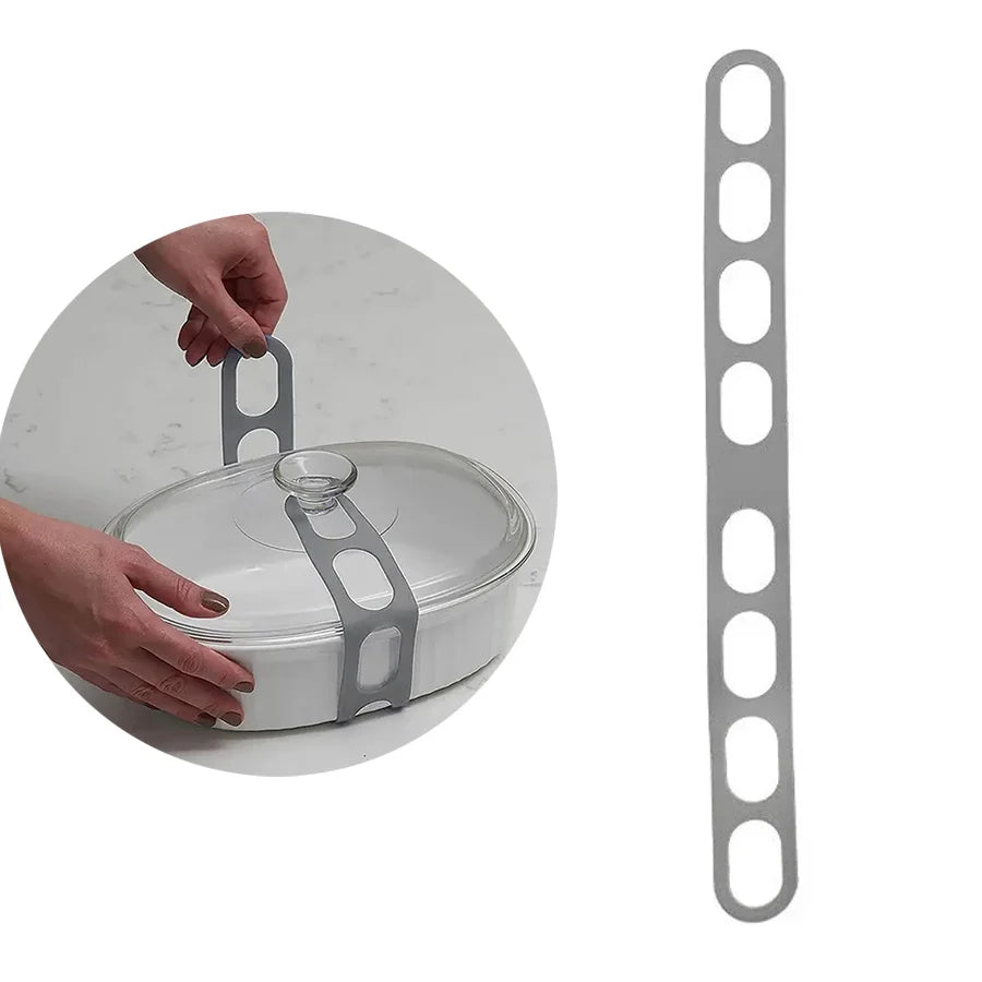 54cm Reusable Lid Strap Silicone Elastic Band Universal Pot Lid Holder for Lunch Box Strap Elastic Band Outdoor Tableware To…