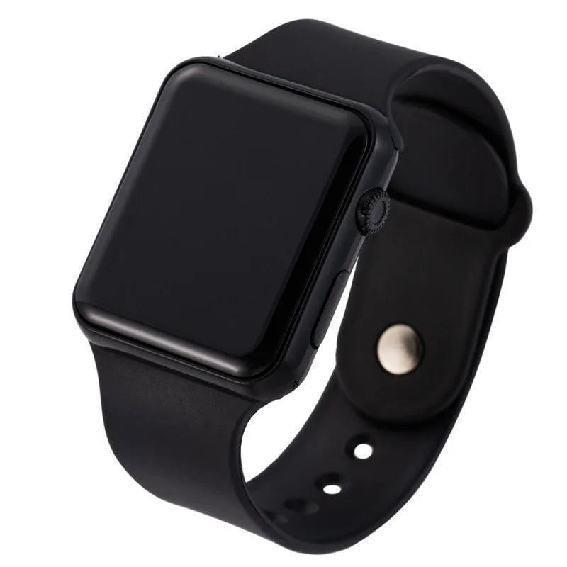 Simple Digital Watch for Men Women Fashion Sport LED Electronic Watch Black Silicone Wristband Casual Mens Watch Reloj Hombr…