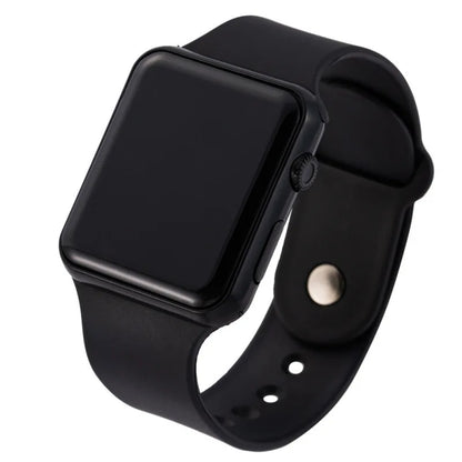 Simple Digital Watch for Men Women Fashion Sport LED Electronic Watch Black Silicone Wristband Casual Mens Watch Reloj Hombr…