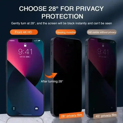 1-5PCS Anti Peep Privacy Tempered Glass For iPhone 12 13 14 15 Pro Max 16 17 Anti Spy Screen Protector - image 6
