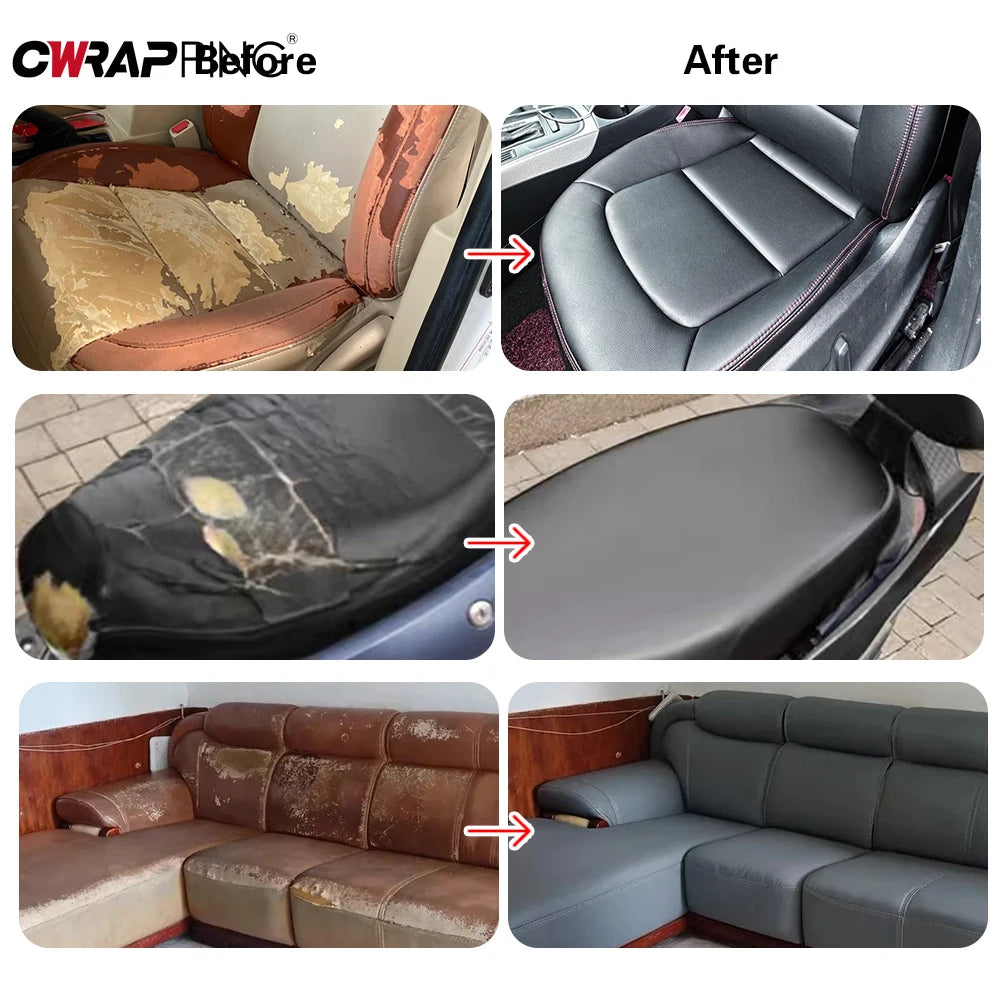 PU Leather Self Adhesive Sofa Leather Repair DIY Bed Soft Patch Sticker Repair Subsidy Renew Decal Car Motorcycle Seat Repai…