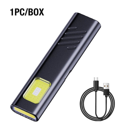 Security Flashing Work Light Warning Light Strong Light Mini Portable Outdoor Maintenance Emergency EDC Flashlight Knife Cap…