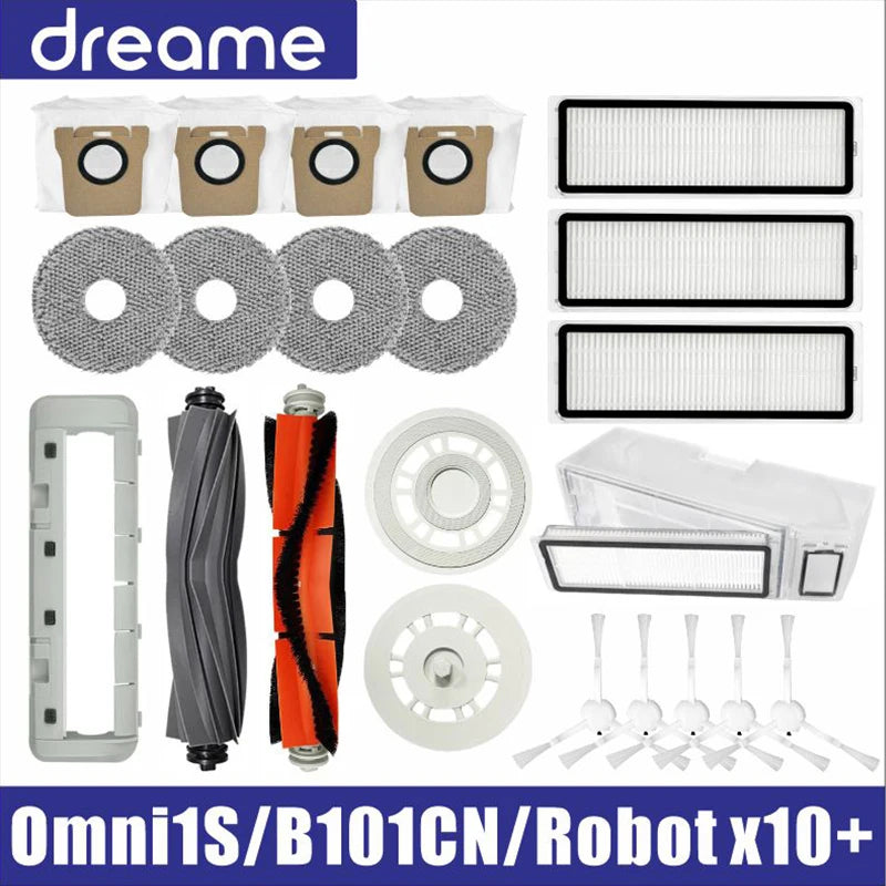 Dreame L10s Ultra / S10 Pro Accessories Mijia Omni 1S B101CN Robot X10+ Vacuum Main Side Brush Filter Mop Parts