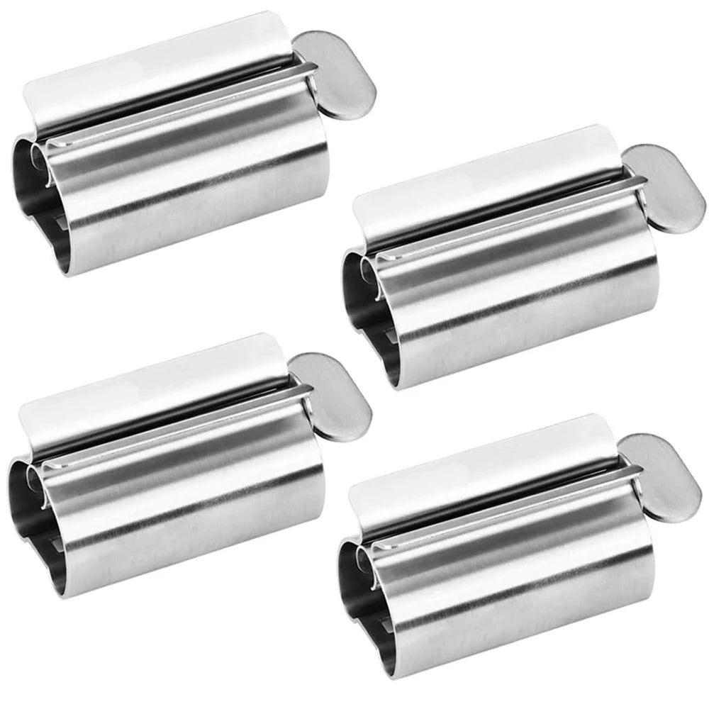 Bathroom Accessories Toothpaste Squeezer Tube Roller Stainless Steel Wringer Roller Rotate Dispenser for Ointments Cosmetics…