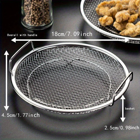 tainless Steel Filter Tray,Reusable Round Mesh Basket,Frying Grilling,Kitchen Strainer,Fruit vegetable water filter basket -…