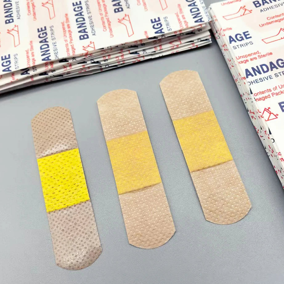 50/100Pcs Waterproof Breathable Cushion Adhesive Plaster Wound Hemostasis Sticker Band First Aid Medical Gauze Bandage band,…