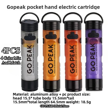 GOPEAK Pocket Mini Flashlight Outdoor Key Clip Cap Ambient Led Long Endurance Disaster Relief Emergency 5050 Small Light - i…