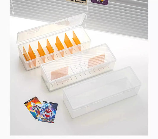 Clear Plastic Compartmentalized Organizer Box Holds 550+ Game Cards Storage Box With Adjustable Divider For Cards - image 2