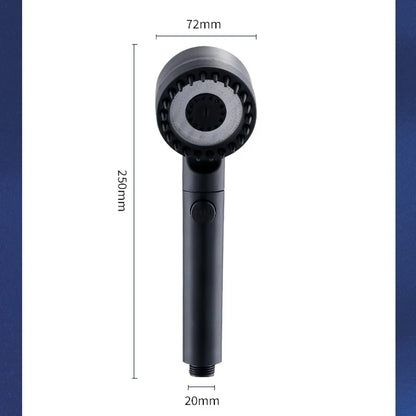High Pressurized Filter Shower Head 3-mode Adjustable Spray with Massage Brush Rain Faucet Bathroom Accessories - image 8