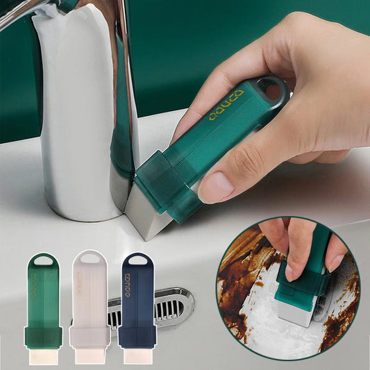 Kitchen Limescale Eraser Faucet Cleaning Tool Reusable Bathroom Sink Brush Cleaning Supplie Stainless Steel Stain Remover Er…