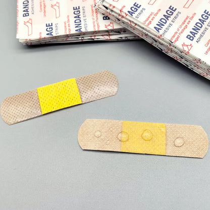 50/100Pcs Waterproof Breathable Cushion Adhesive Plaster Wound Hemostasis Sticker Band First Aid Medical Gauze Bandage band,…