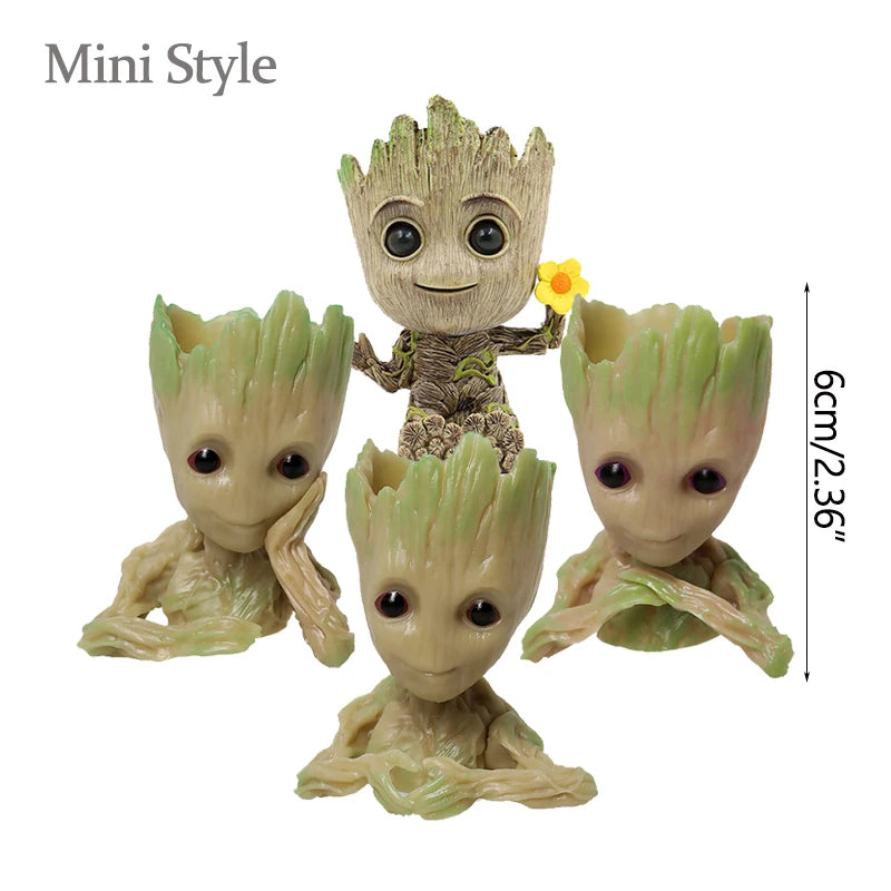 Home Decoration Crafts Miniature Model Office Desktop Display Cartoon Groot Figurines Handicrafts Decor Tree Man Ornament 5C…