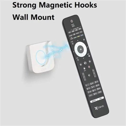 (1 Pairs) Strong Magnetic Remote Control Holder Wall Mount TV Remote Wall Mount Holder Hook Fan Remote Holder Magnetic Hooks…