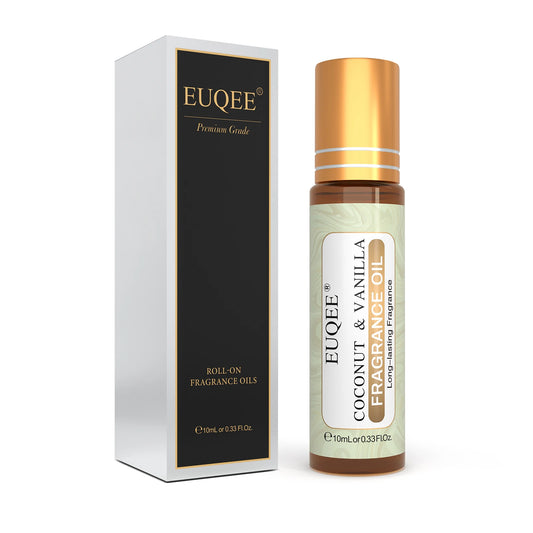 EUQEE 10ml Fragrance Oil Roll-On Long Lasting Scent La Vie Est Belle CHANCE Jadore Cotton Strawberry Mango for Diffuser Burn…