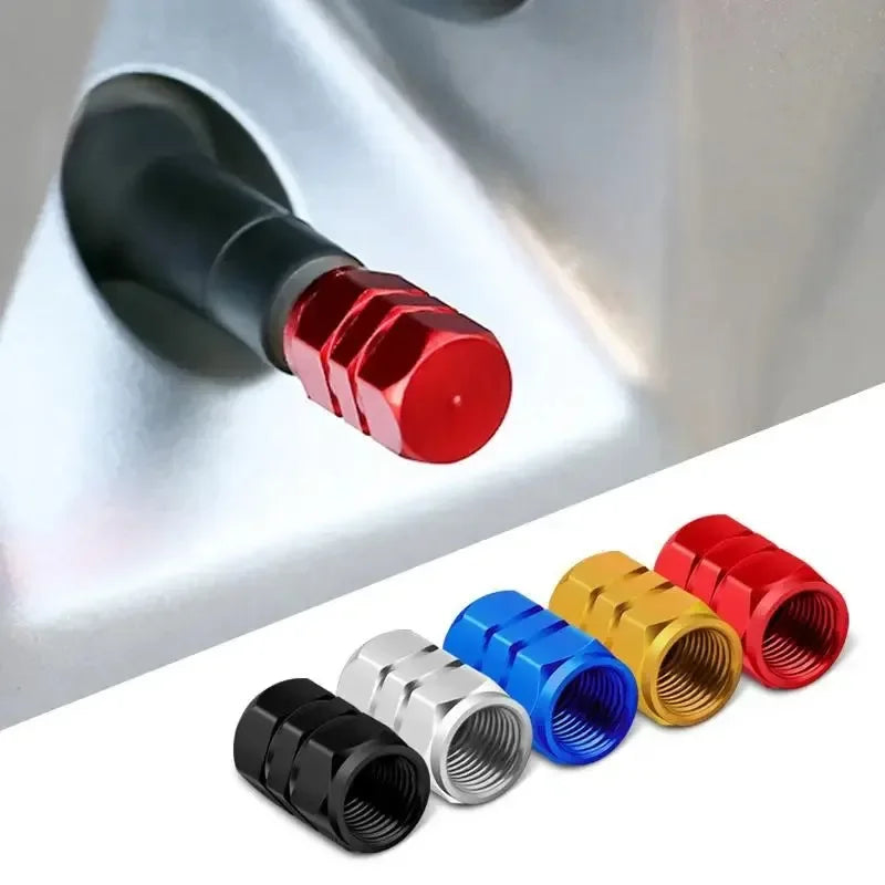 Tire Valve Stem Caps Decorative Tires Accessories Aluminum Alloy Nipple Wheel Caps For Cars Motorcycles Bicycle Cover Dustpr…