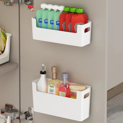 Wall-Mounted Cabinet with a Door Storage Box, Designed for Cabinet Hooks for Cling Film,Storage Bags,Bathroom Essentials - i…