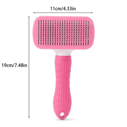Pet Dog Brush Cat Comb Self Cleaning Pet Hair Remover Brush For Dogs Cats Grooming Tools Pets Dematting Comb Dogs Accessorie…