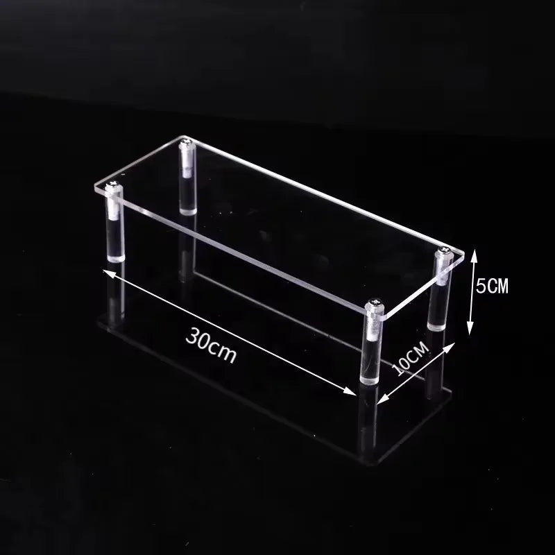 1-5 Tier Acrylic Display Stand Clear Display Riser Rack for Cupcake Perfume Doll Décor Organizer Amiibo Funko POP Figures DC…