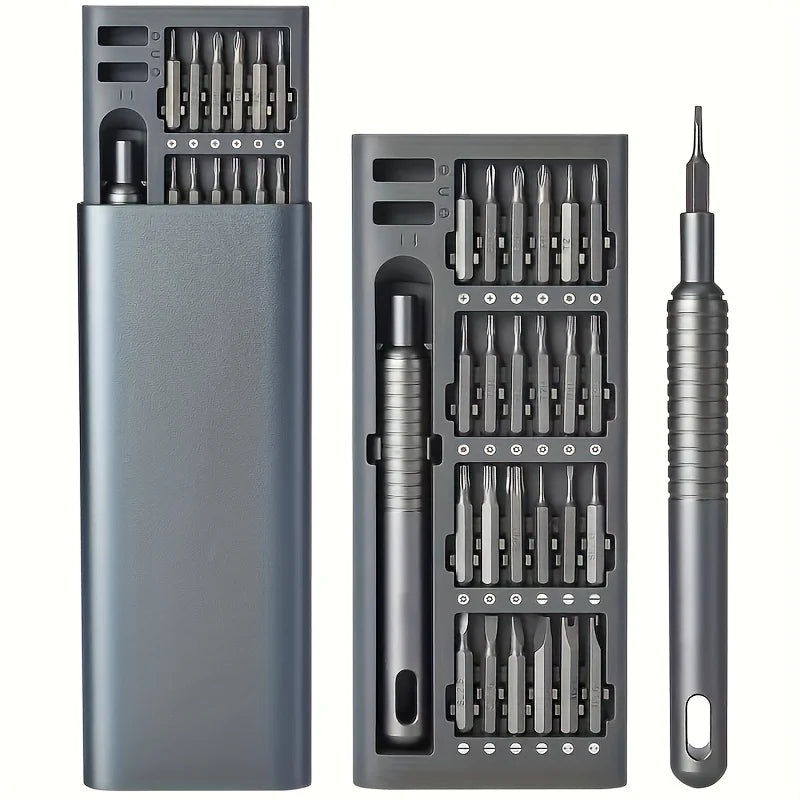25 in 1 mini screwdriver set, flat head and cross shaped small screwdrivers, suitable for electronic products