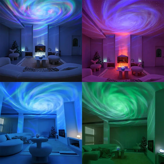 LED Galaxy Projector Light Multi-color Remote Control for Bedroom Decoration Christmas Star Projector Night Light New Year G…