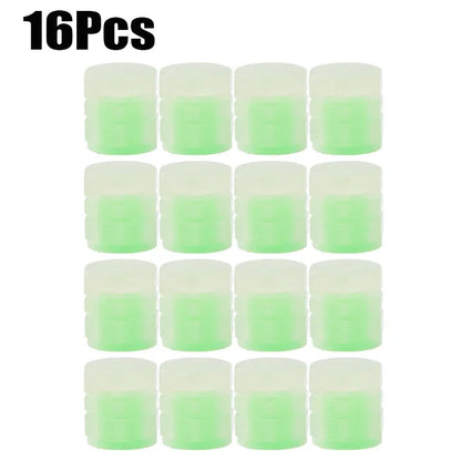 Luminous Valve Caps Fluorescent Night Car Tire Valve Caps Motorcycle Bike Glowing Decor Wheel Nozzles Tyre Cap Car Accessori…