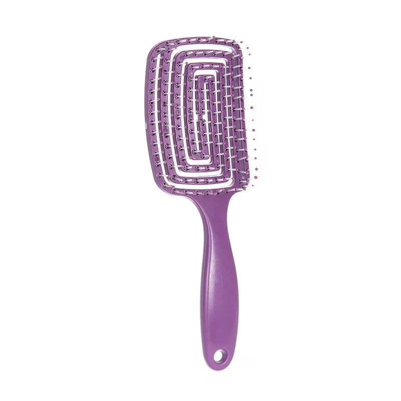 WANMEI Volumizing Detangling Hair Massage comb Hair Massage Comb with Hollowed-Out Design hair styling tools for real hair w…