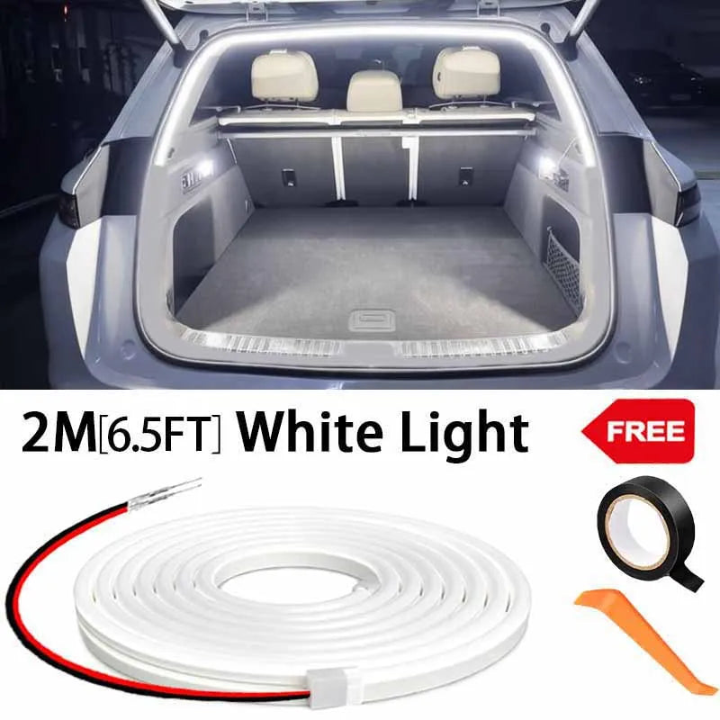 Car High Brightness Trunk Lighting Ambient Light Interior Decoration LED Wiring Free Automatic Sensing Tailgate Light Strip…