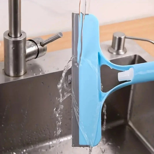 Household Multi-Function Glass Cleaning Mirror with Watering Can 3-in-1 Glass Scraper Window Scraper - image 2