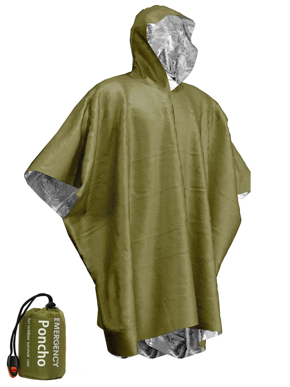Emergency Waterproof Raincoat Aluminum Film Disposable Poncho Warm Thermal Rainwear Blankets Survival Tools Camping Equipmen…