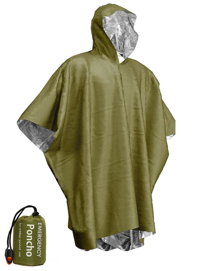 Emergency Waterproof Raincoat Aluminum Film Disposable Poncho Warm Thermal Rainwear Blankets Survival Tools Camping Equipmen…
