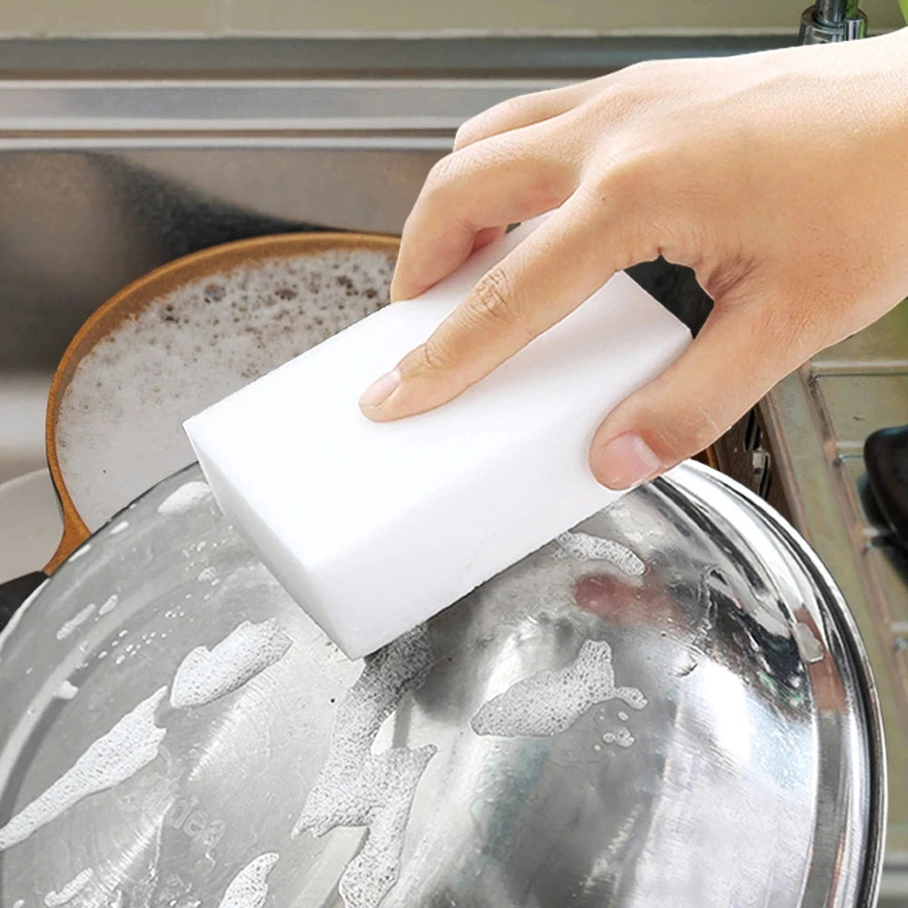 1-100pcs Magic Melamine Sponge Kitchen Sponge Eraser Magic Sponge Cleaner Dishwasing Sponge for Home Bathroom Cleaning Tools…